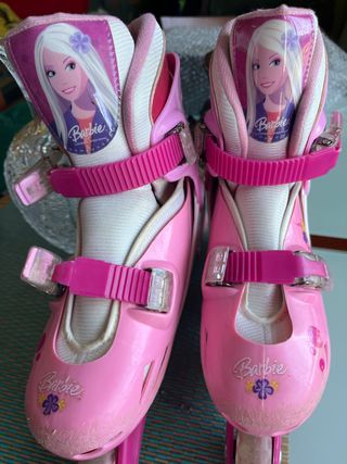 Patines Barbie Niña Rosas