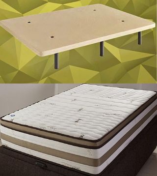 PACK DESCANSO BASE Y COLCHON 150X190