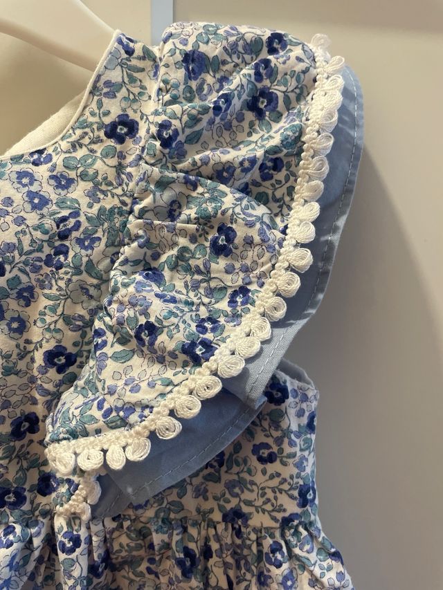 Vestido floral azul Lola Palacios Talla 4/5