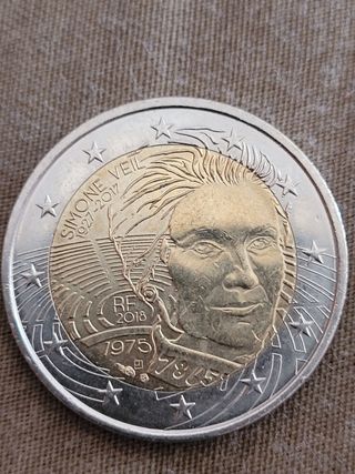 Moneda 2€ Simone Veil 1975-2018 FRANCIA