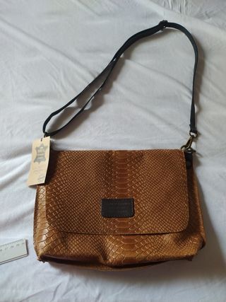 Bolso bandolera Celine piel marrón