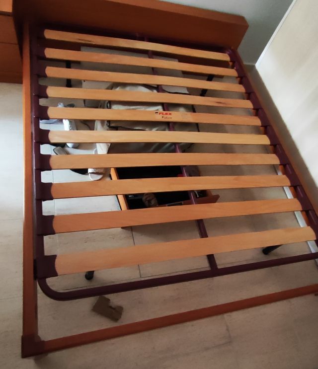 Somier Flex con láminas de madera 150x190