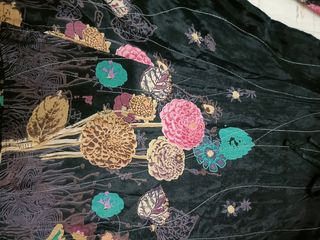 Vestido Desigual Talla 40 Negro Estampado Floral