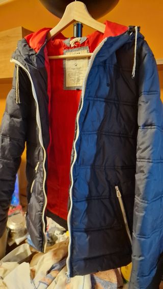 Chaqueta acolchada azul