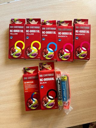 Cartuchos de tinta tipo RC 00551XL para impresora