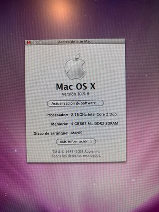 Imac G5 Intel Apple Blanco