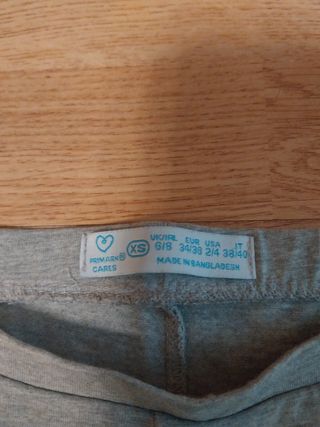 Leggings cortos grises mujer