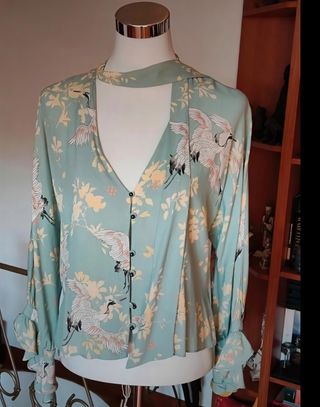 Camicia donna fantasia. Marca Zara. Taglia M