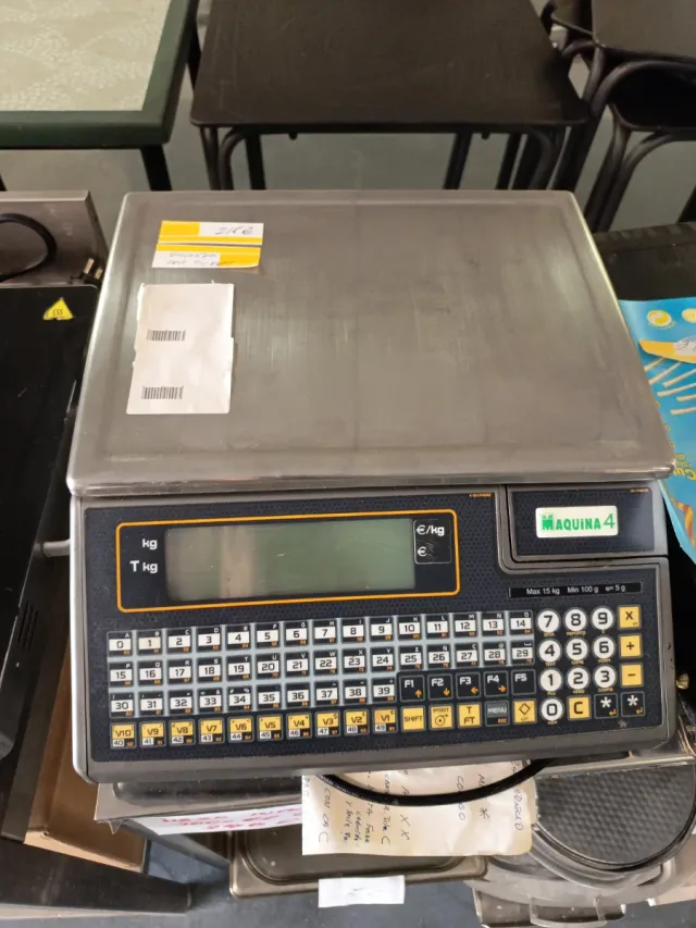 Balanza comercial con impresora
