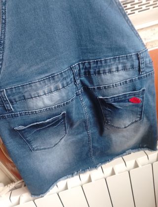 Falda vaquera para niña talla 16