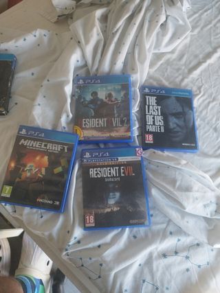 PS4 Juegos: Resident Evil 2, TLOU 2, Minecraft
