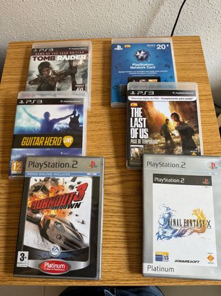 Lote Videojuegos PS3: Tomb Raider, Guitar Hero, La