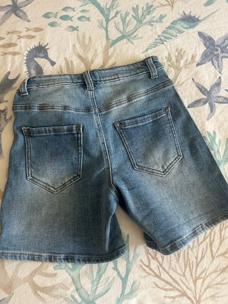 Pantaloncino jeans ragazza elasticizzato