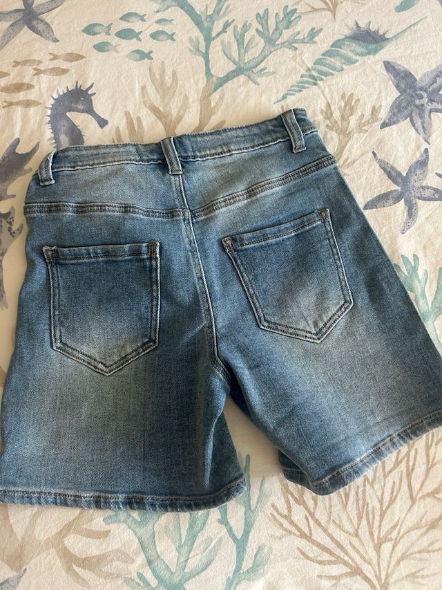 Pantaloncino jeans ragazza elasticizzato