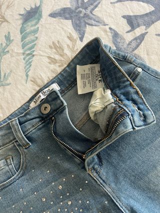 Pantaloncino jeans ragazza elasticizzato