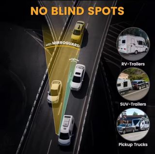 Espejo Retrovisor Coche para Caravana