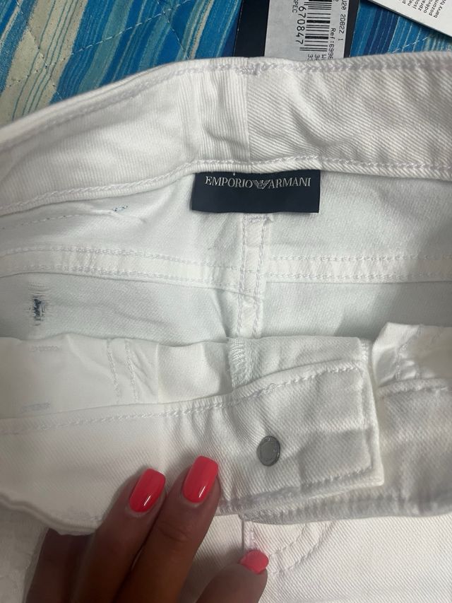 Jeans Emporio Armani Slim Fit Bianchi