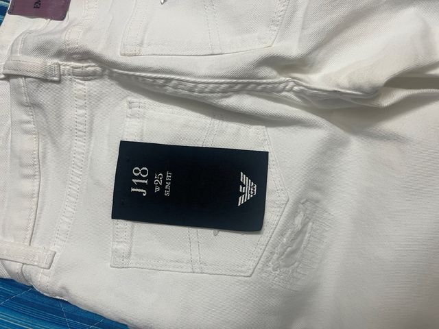 Jeans Emporio Armani Slim Fit Bianchi