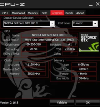 NVIDIA GeForce GTX 980 Ti