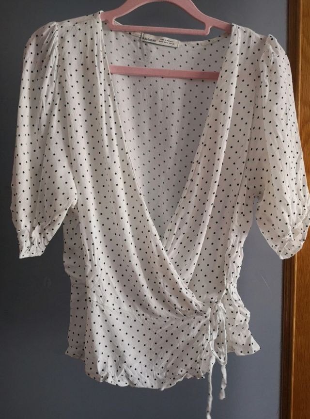 Blusa Pull&Bear anudada talla L