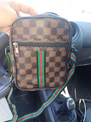 Borsa tracolla uomo marrone
