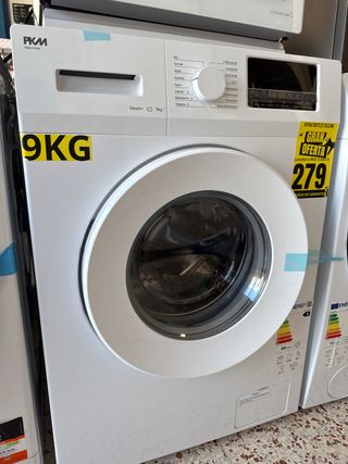 Lavadora PKM 9kg Clase A 1400rpm