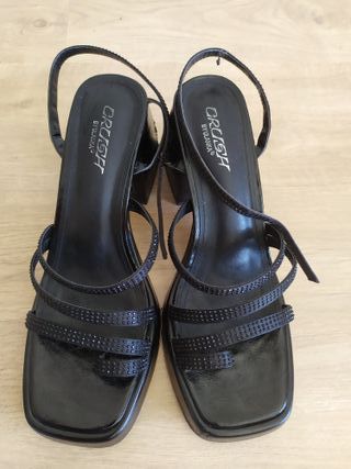 Sandalias Crush by Ulanka tacón grueso talla 40