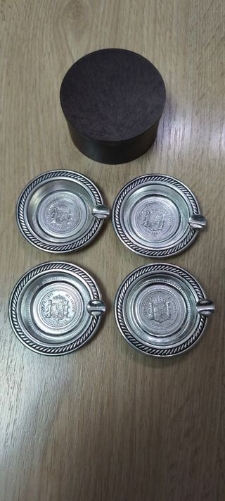 4 Ceniceros moneda de España antiguo vintage