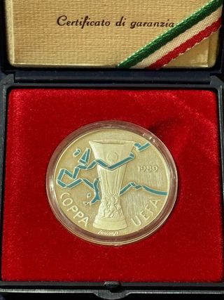 Moneta Coppa UEFA 1989 Napoli Campione