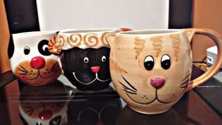 tazas hechas y pintadas a mano de animales