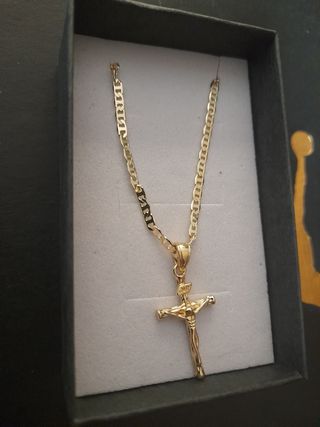 Collar Cruz chapado Oro