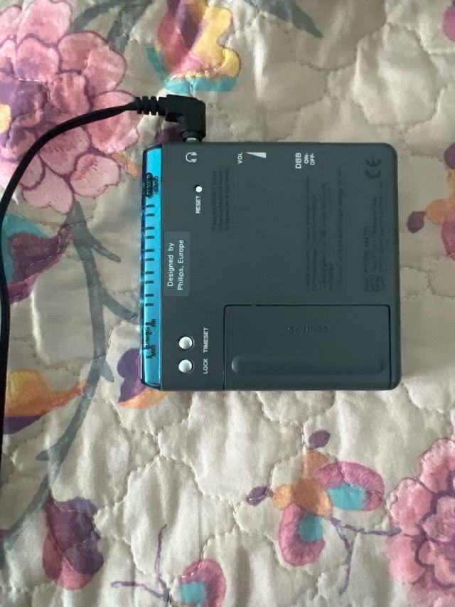 Radio Philips AM/FM Estéreo Plata/Azul