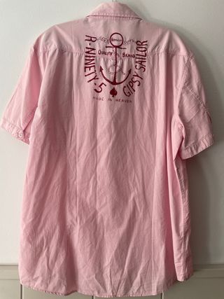 Camisa DENIM JEANS Rosa Talla XXL