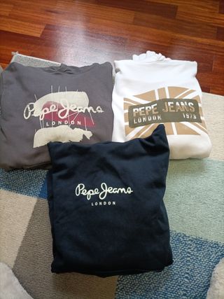 Sudadera Pepe Jeans Blanca Talla 164 niño