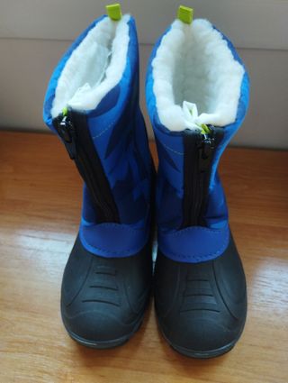 Botas de nieve talla 30, con luz en el talón 