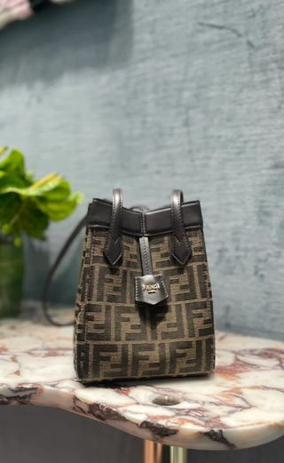 Bolso Fendi Original Beige/Marrón