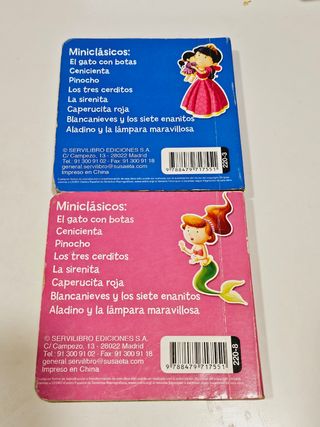 3 Mini Libros Infantiles Servilibro