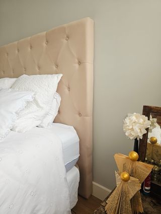 Cabecero cama capitoné beige 150cm