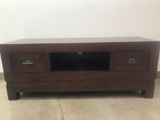 Mueble TV y mesa de madera