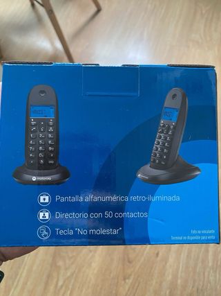 Teléfono Inalámbrico Motorola Negro NUEVO!