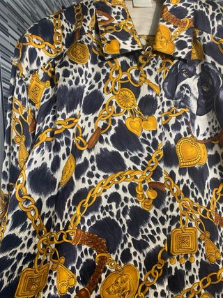 Camisa Seda Vintage Escada Talla L
