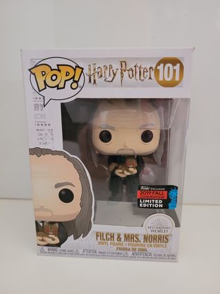 Funko Pop! Harry Potter Filch & Mrs. Norris 101