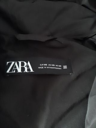 Chaleco Zara Negro Talla XS