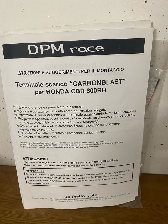 Scarico DPM Race Carbonblast