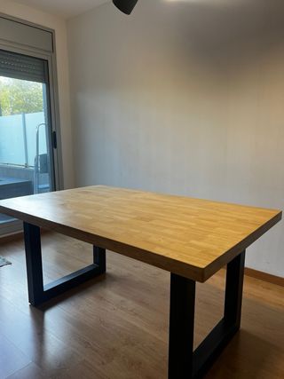 Mesa de comedor madera 160x100 cm