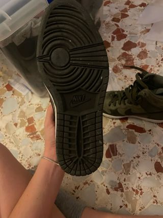 Zapatillas altas verde oliva