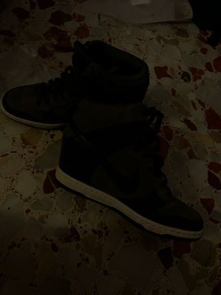 Zapatillas altas verde oliva