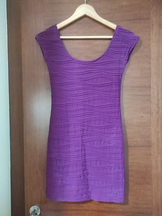 Vestido morado Pull & Bear