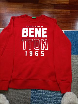 Sudadera Benetton Roja T .160 
11/12 años
