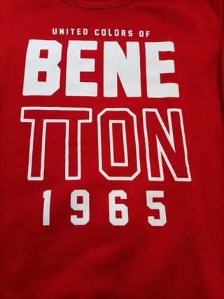 Sudadera Benetton Roja T .160 
11/12 años
